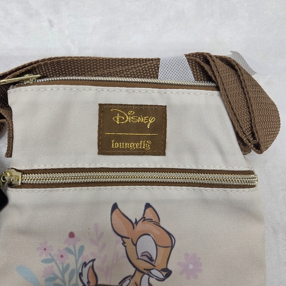 Loungefly Disney Bambi Thumper Flower Passport Crossbody Bag NWT Hot Topic - Picture 3 of 13